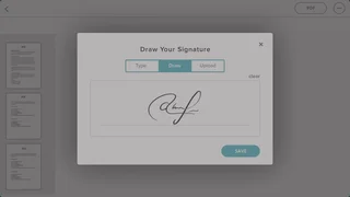Signature Modal With Type Draw And Upload