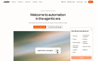 Zapier Homepage
