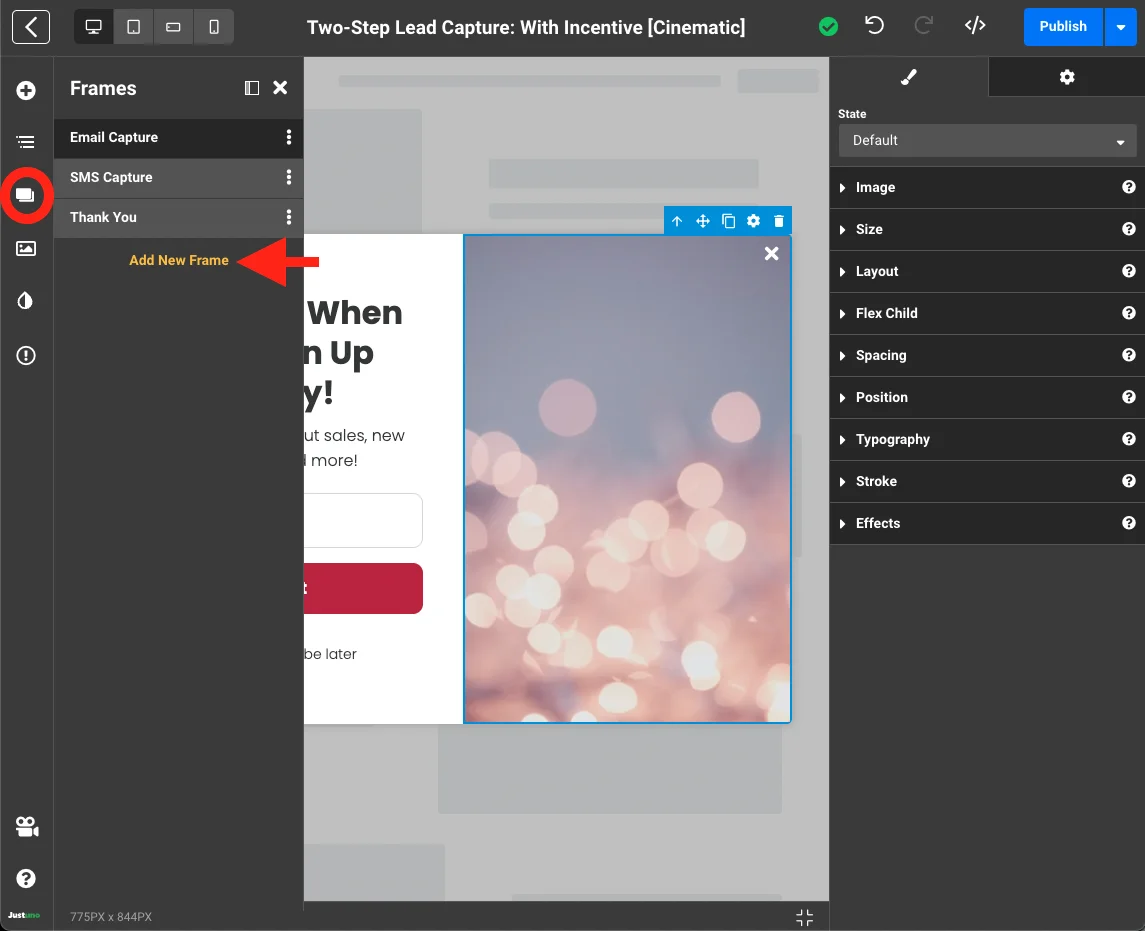 Multi Step Design Frames