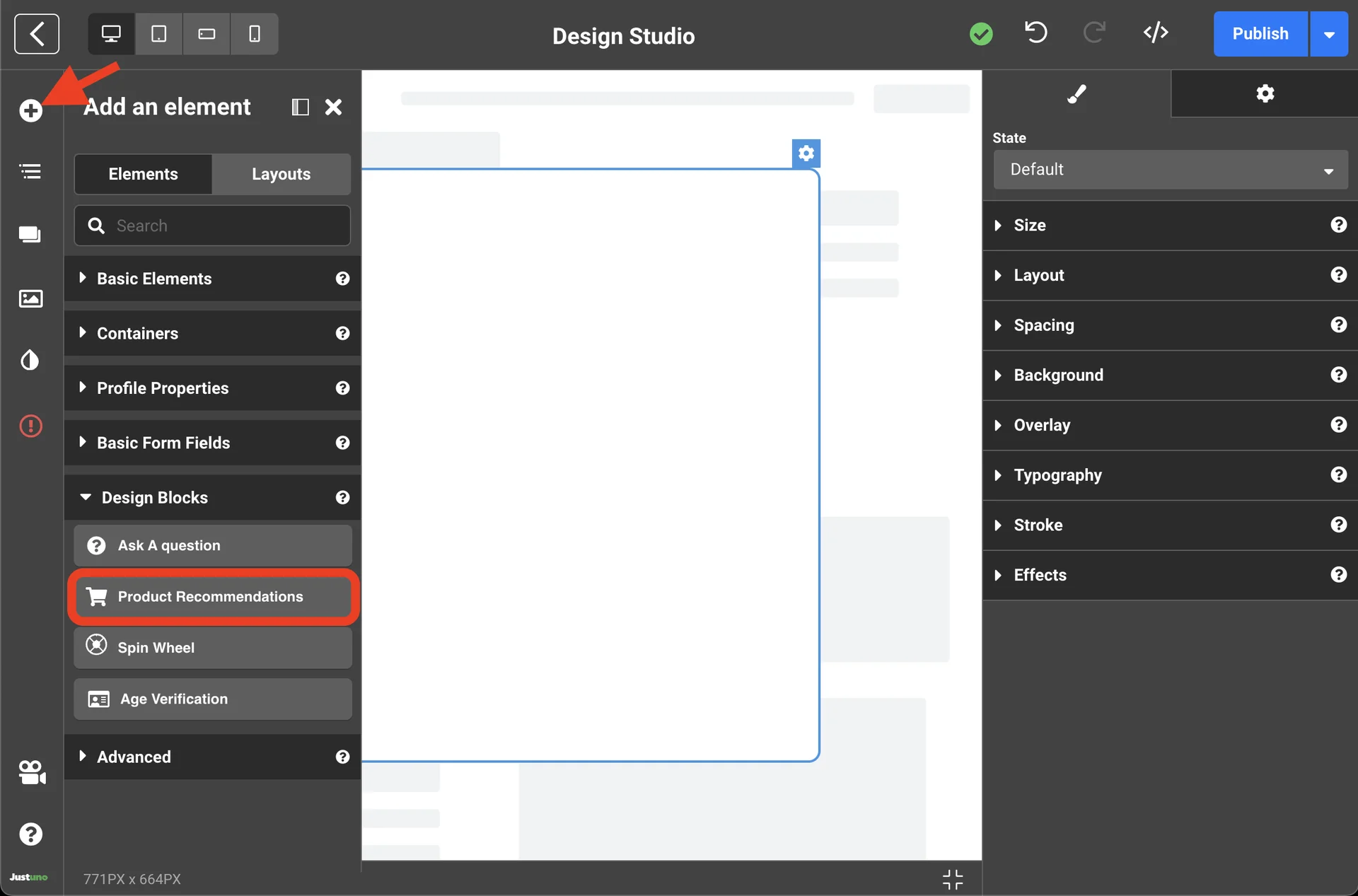 Design Elements Panel