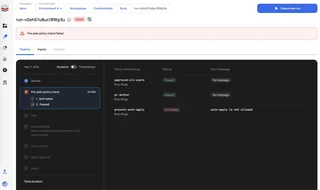 Run Pipeline With A Failed Policy Check