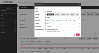Scheduled Report Settings