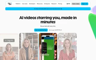 Heygen Homepage With Avatar Video Examples