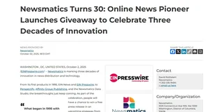 Distributed Press Release Page