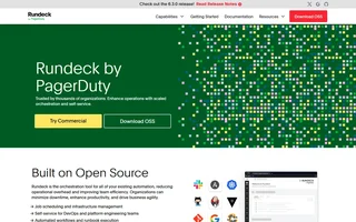 Rundeck Homepage With Download Oss