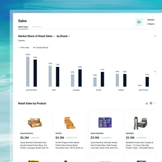 Sales Report With Market Share By Brand