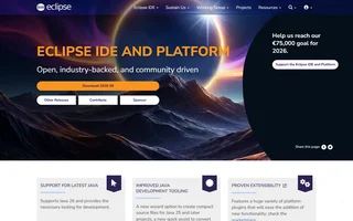 Eclipse Ide Homepage With Download And Features