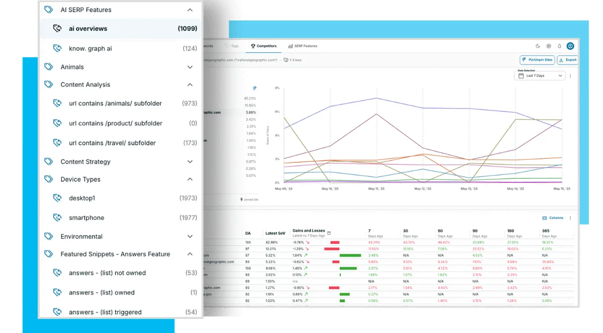 Custom Segmentation Filters Panel