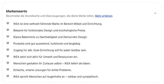 Brand Values List In The Brand Hub