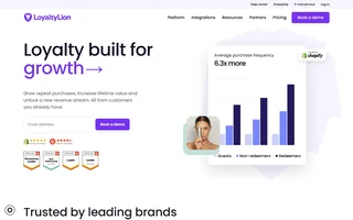 Loyaltylion Homepage