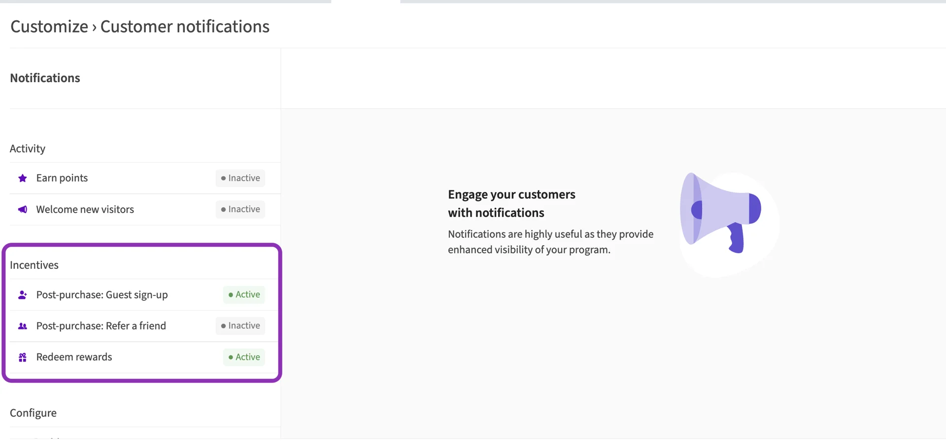 Refer A Friend Configuration