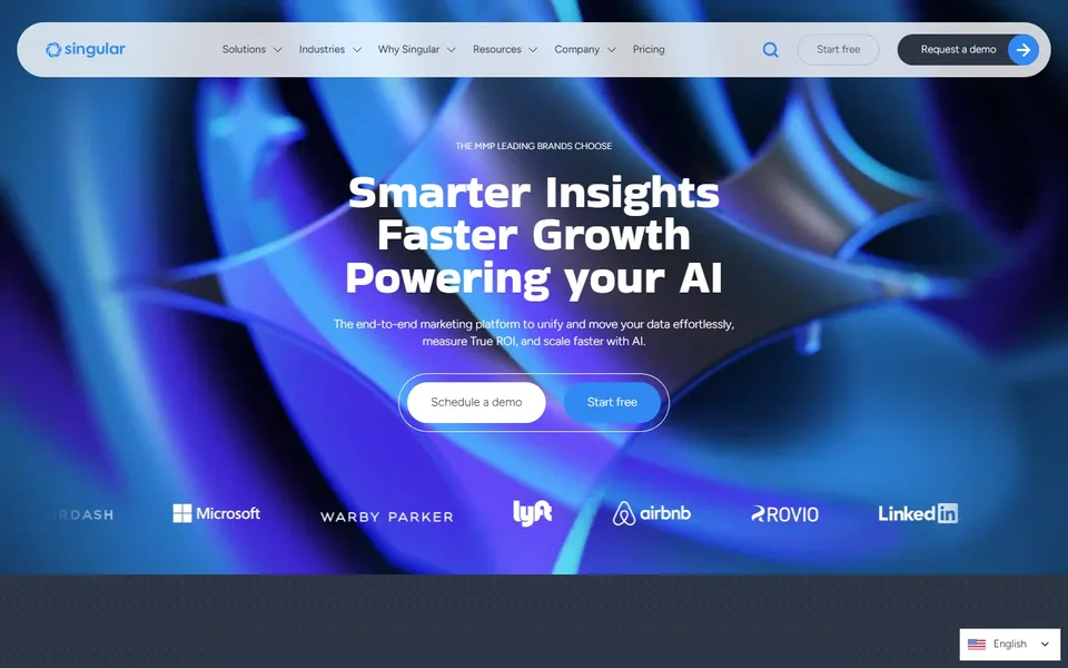 Singular Homepage Hero With Smarter Insights