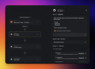Automation Builder With Ask Agent Step