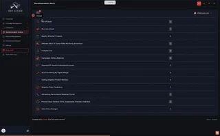 Recommendation Alerts Feed