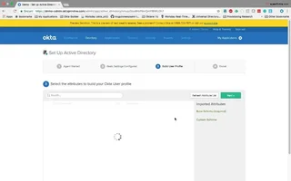 Admin Console Active Directory Setup Step