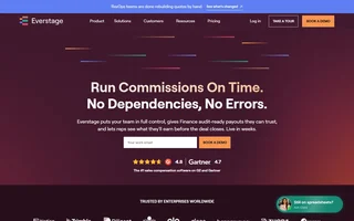 Everstage Homepage With Commission Headline