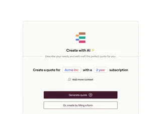 Quote Creation From A Plain Language Prompt