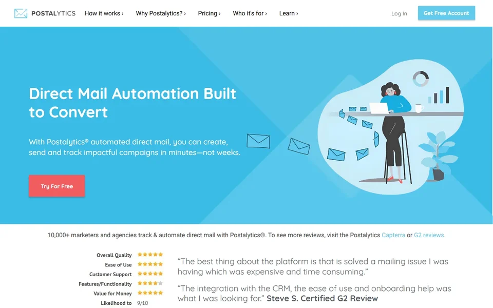 Postalytics Homepage