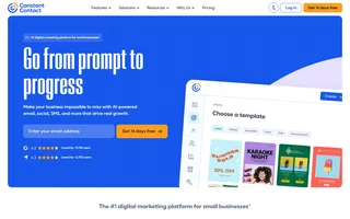 Constant Contact Homepage