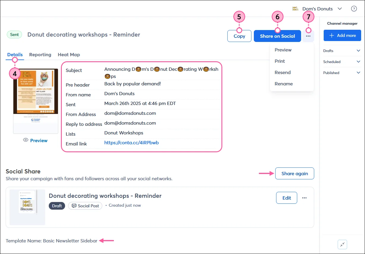 Email Details And Reporting