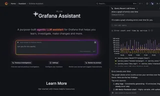 Grafana Assistant Chat Beside A Loki Error Graph