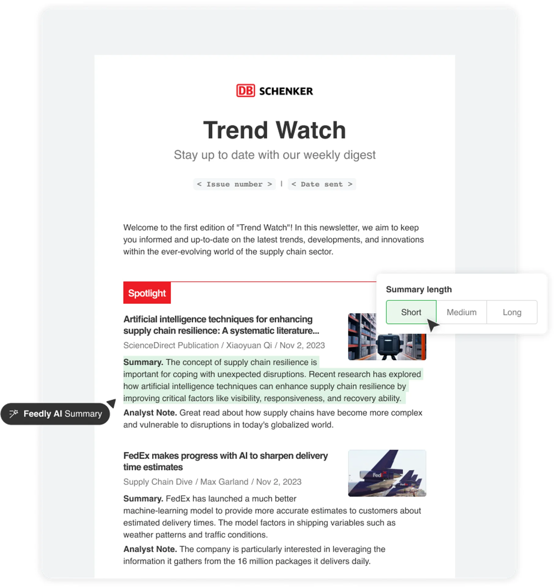 Automated Newsletter Preview
