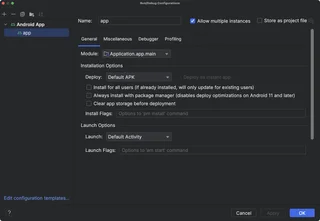 Run And Debug Configurations Dialog