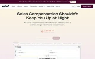 Qobra Homepage With The Payout Dashboard Preview