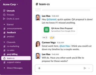 Channel Conversation With A Shared File