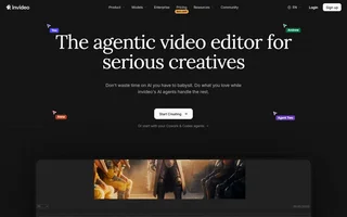 Invideo Homepage Introducing The Agentic Editor