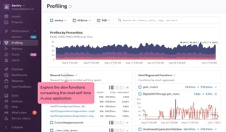 Profiling Page With Slowest Functions