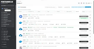 Business Edition Environments List On Home View