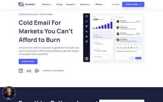 Quickmail Homepage With The Outreach Dashboard