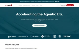 Gridgain Homepage With The Agentic Era Hero