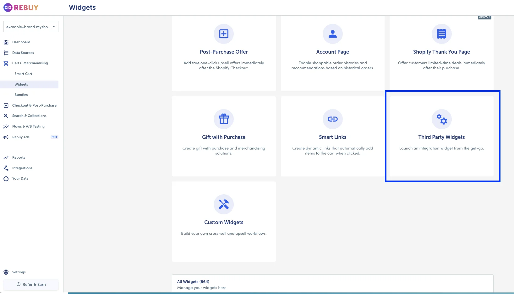 Widget Management