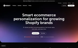 Rebuy Homepage