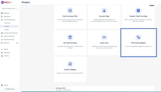 Widget Management