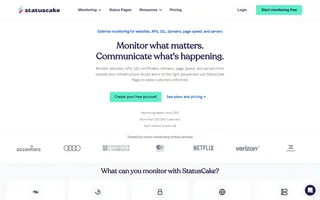 Statuscake Homepage