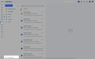 Email Inbox With Synced Sent Messages