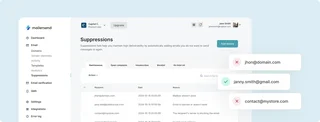 Suppressions Dashboard