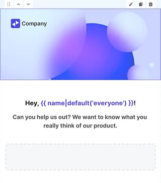 Drag And Drop Template Editor
