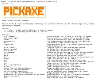 Pickaxe Cli Command List