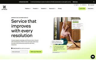 Zendesk Suite Homepage