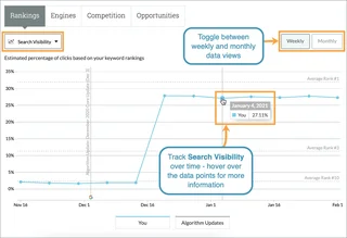 Rankings Search Visibility Graph