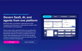 Bettercloud Homepage With Ai Governance