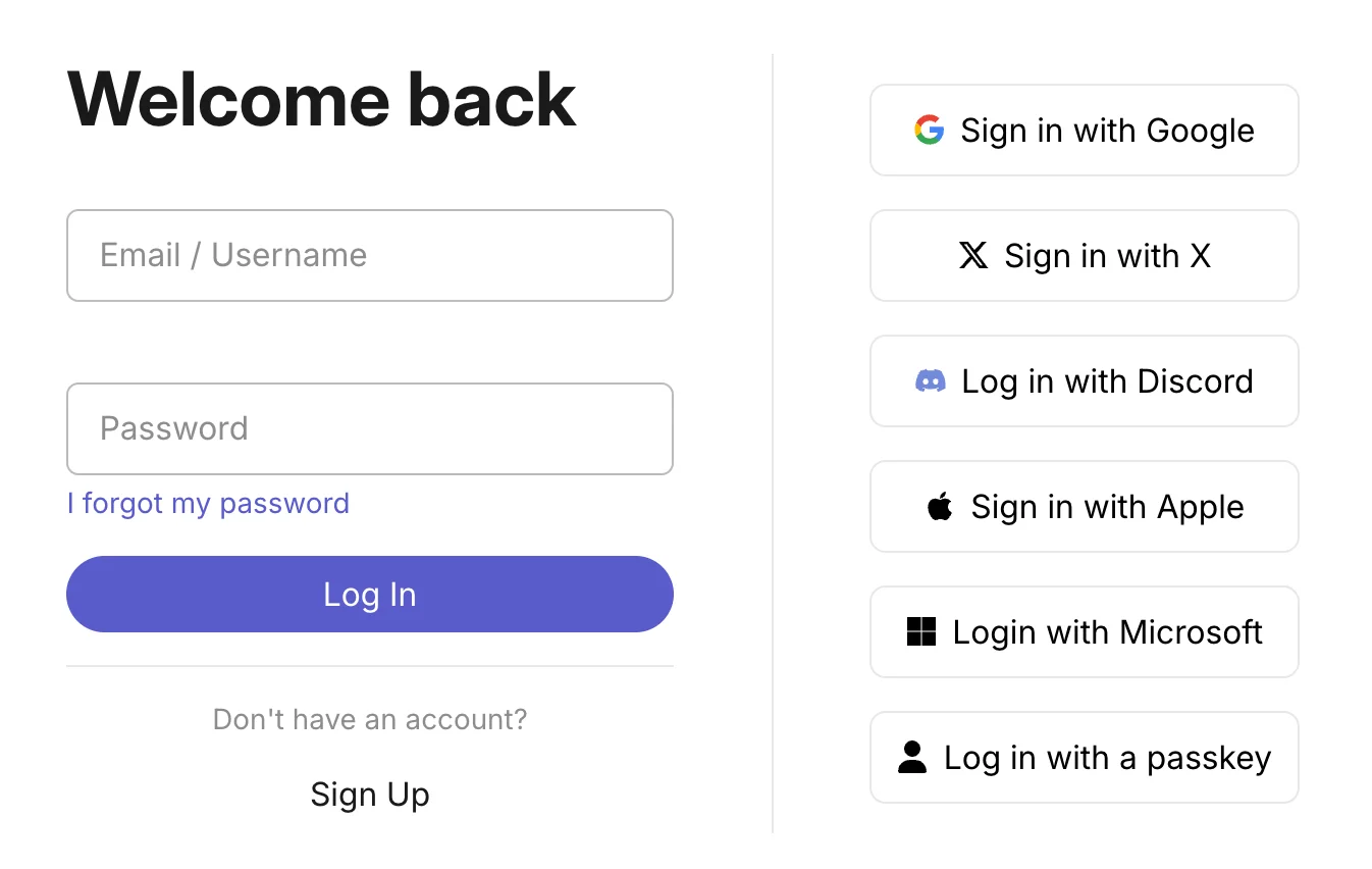 Login And Sso Options