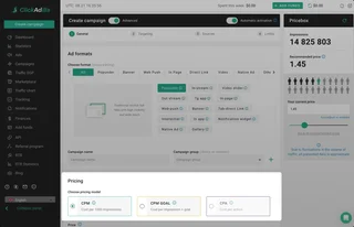 Create Campaign Form With Pricing