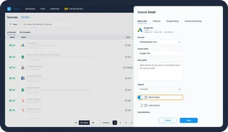 Sources List And Source Detail Panel