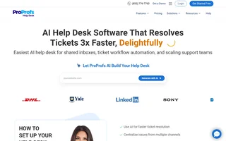 Proprofs Help Desk Homepage With Ai Builder