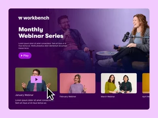 Wistia Channel Page For A Webinar Series